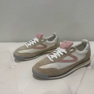Women’s Beige and Pink Sneakers